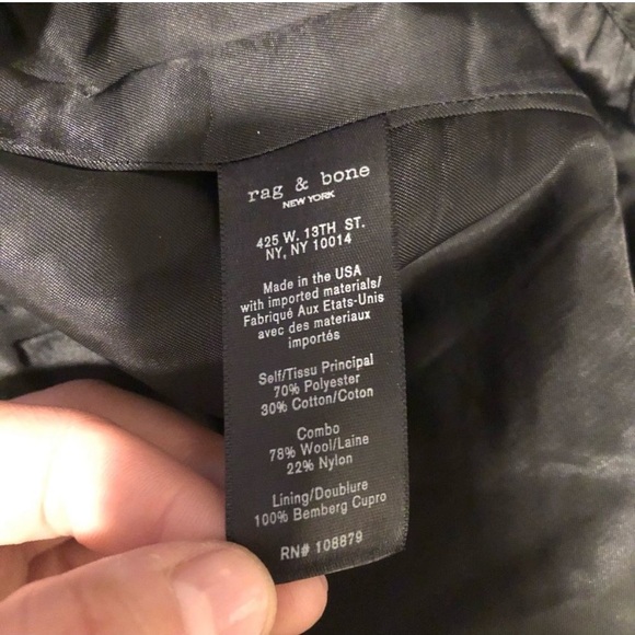 RAG & BONE Cybil Wool Mini Skirt Size 4 - Picture 11 of 12